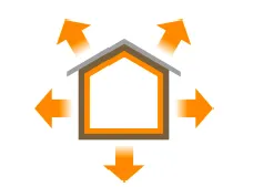 断熱性能 - FPウレタンパネルが熱を逃がさない